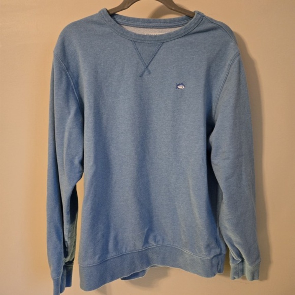 Southern Tide Sweatshirt Mens Lt Blue Pullover Preppy Sweatshirt Casual Medium M